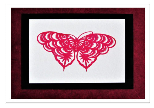 Butterfly Paper Cut Greeting Card (with Envelope) -  CFA2